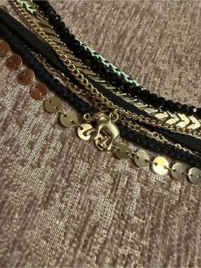 Multi- Chain Bracelet With Elephant Charm, NWOT